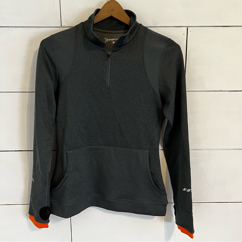 Orange Theory Quarter Zip Pocket Pullover Jacket. Size Small. - Picture 3 of 13